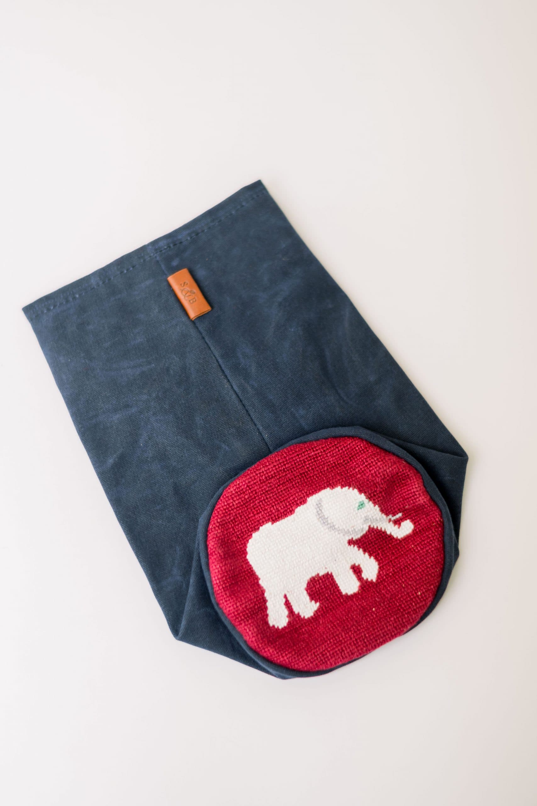 Smathers &amp; Branson Needlepoint Elephant Canvas Driver Headcover
