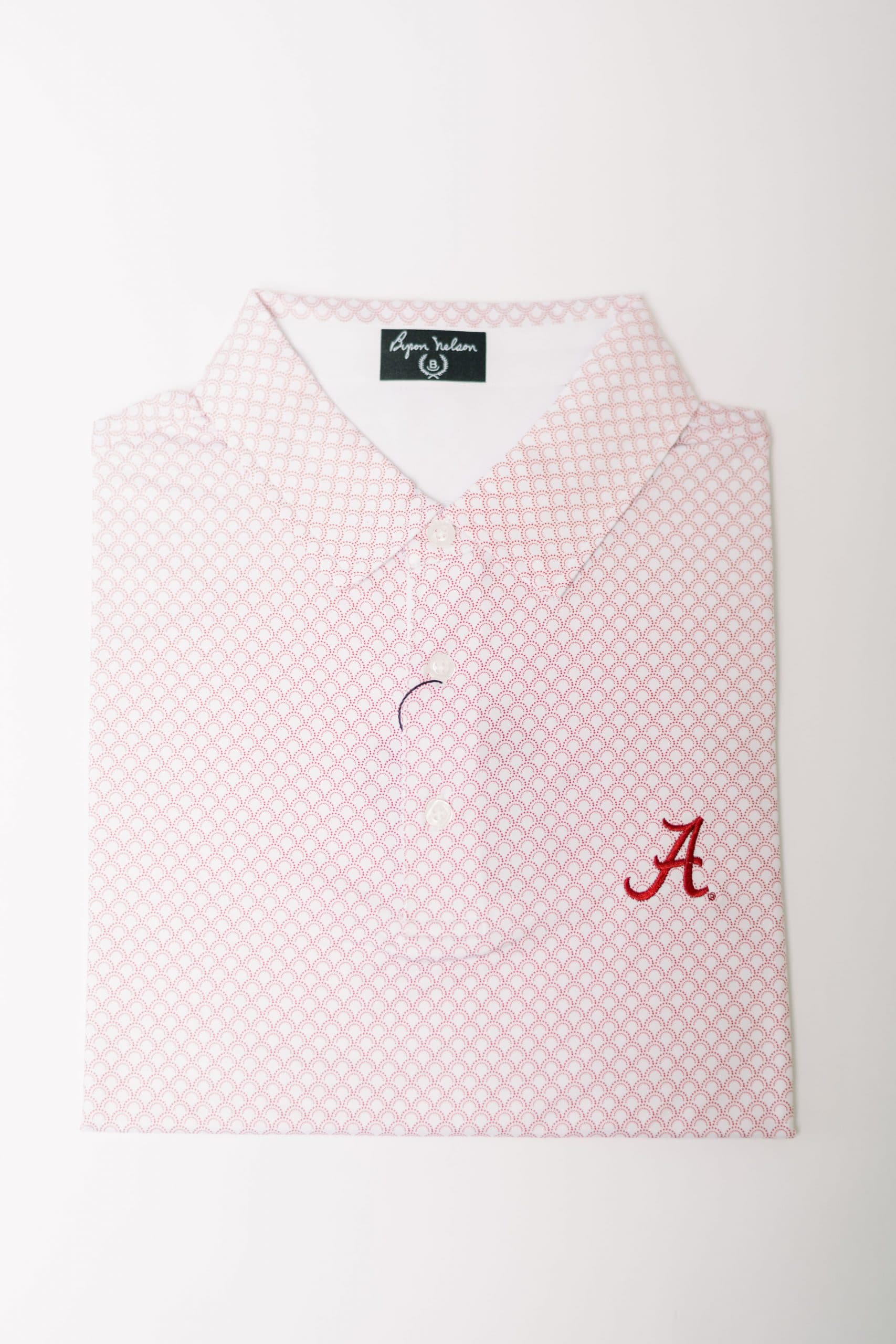 White Geometric Script “A” Knit