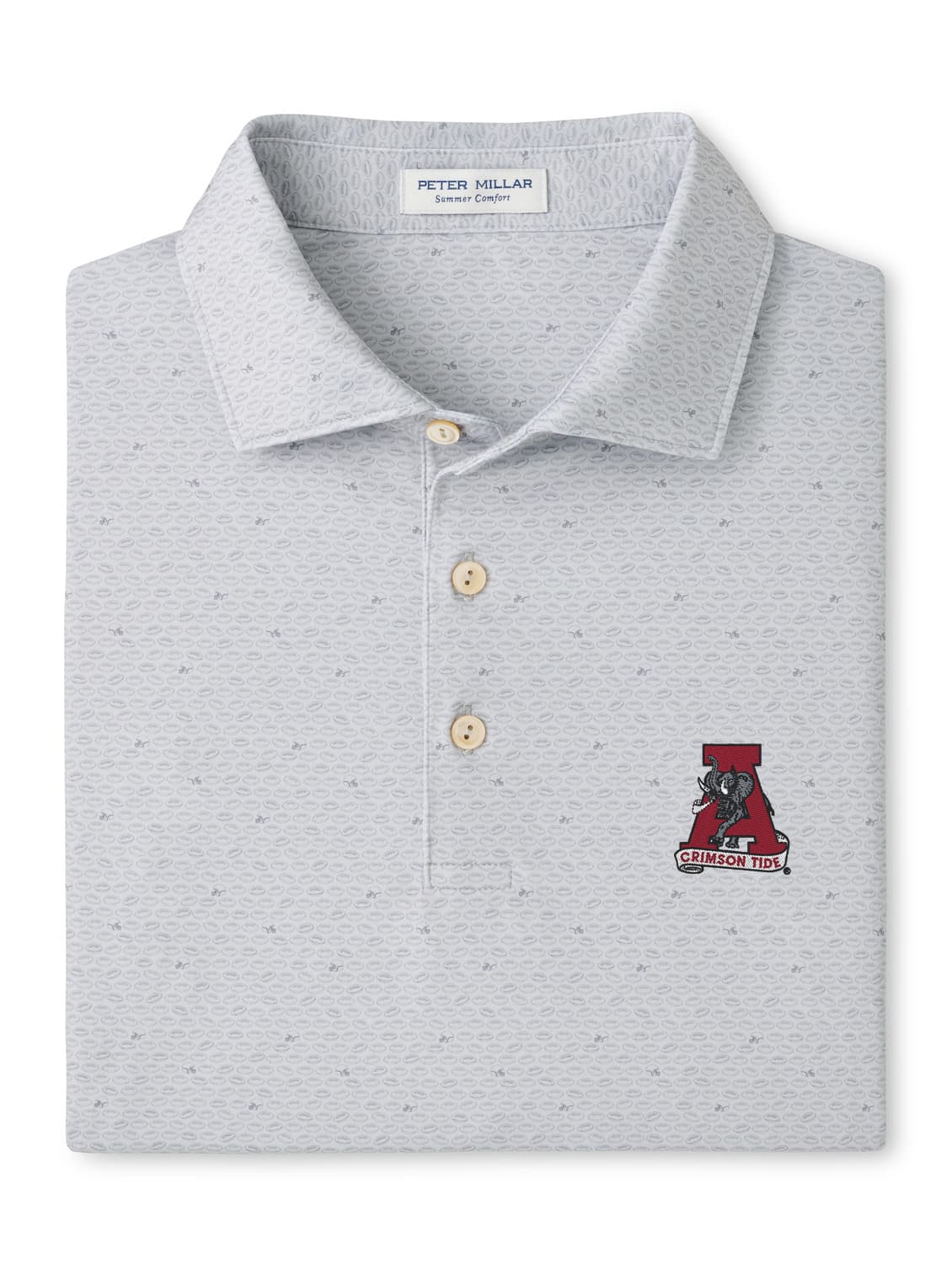 Peter Millar British Grey On The Ball Vault “A” Polo