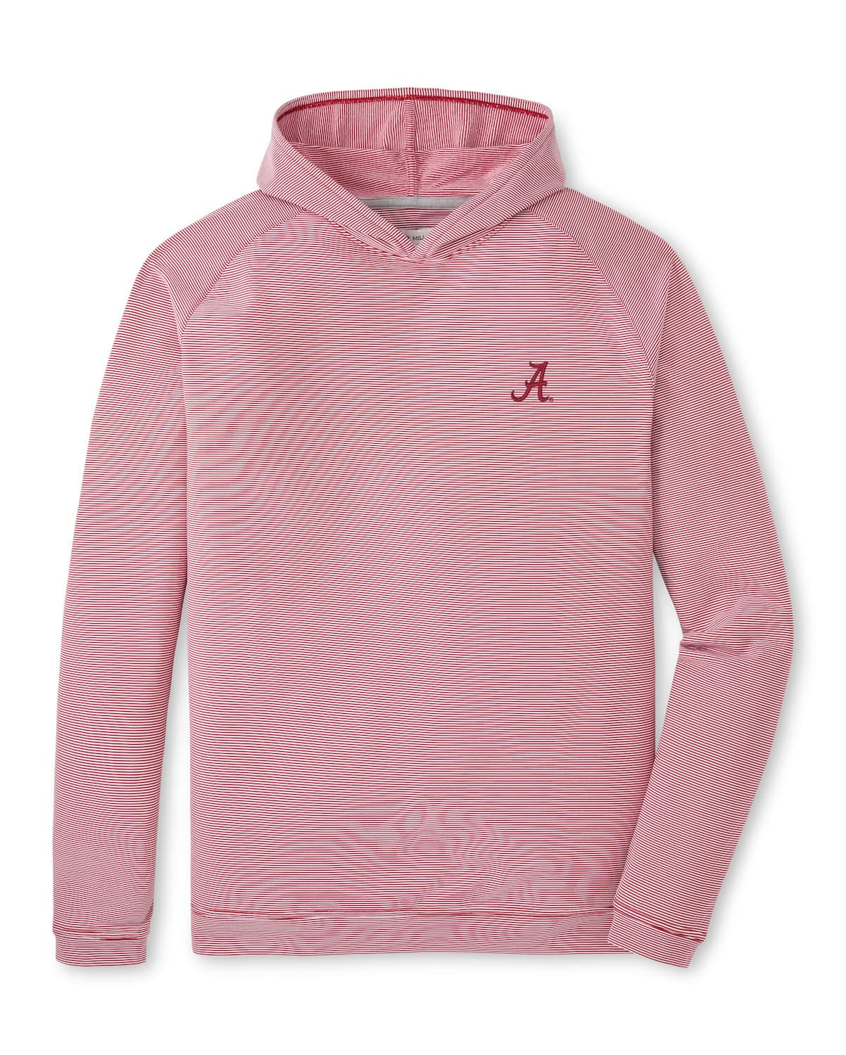 Peter Millar Crimson Stripe Script “A” Pine Performance Hoodie