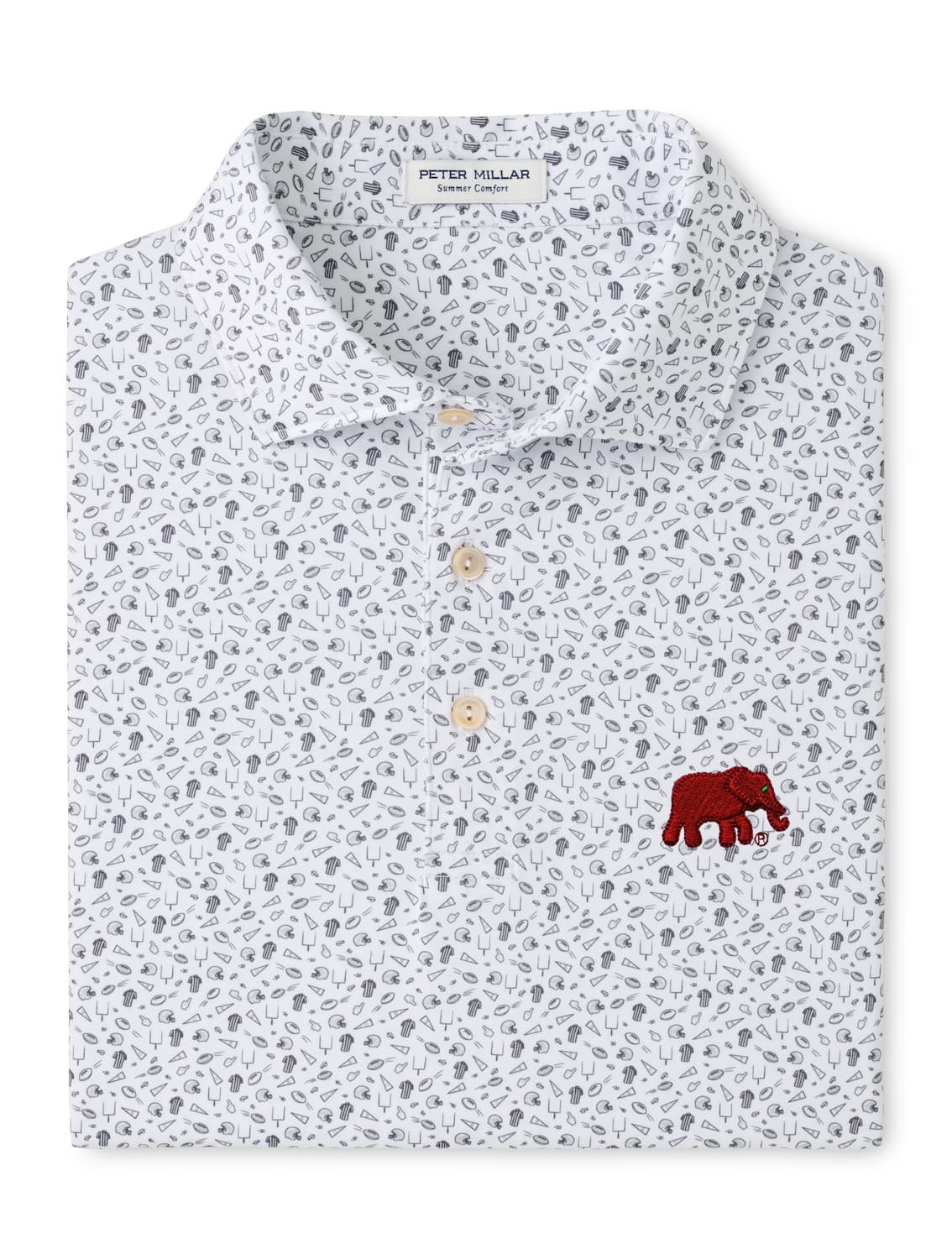 Peter Millar Gale Grey Kick Off Elephant Polo