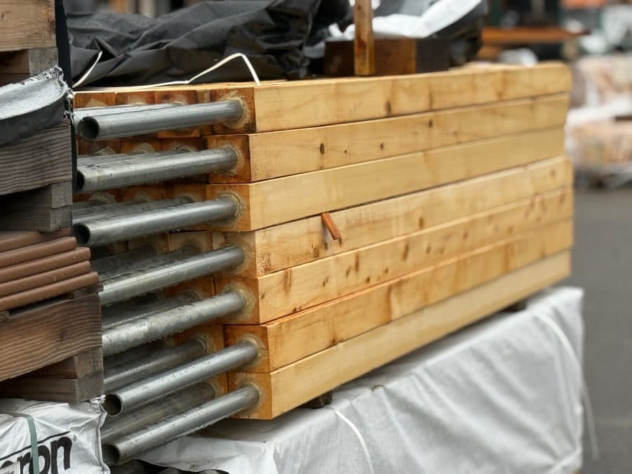 Alaskan Yellow Cedar 8′ Post On Pipe – Smooth Finish
