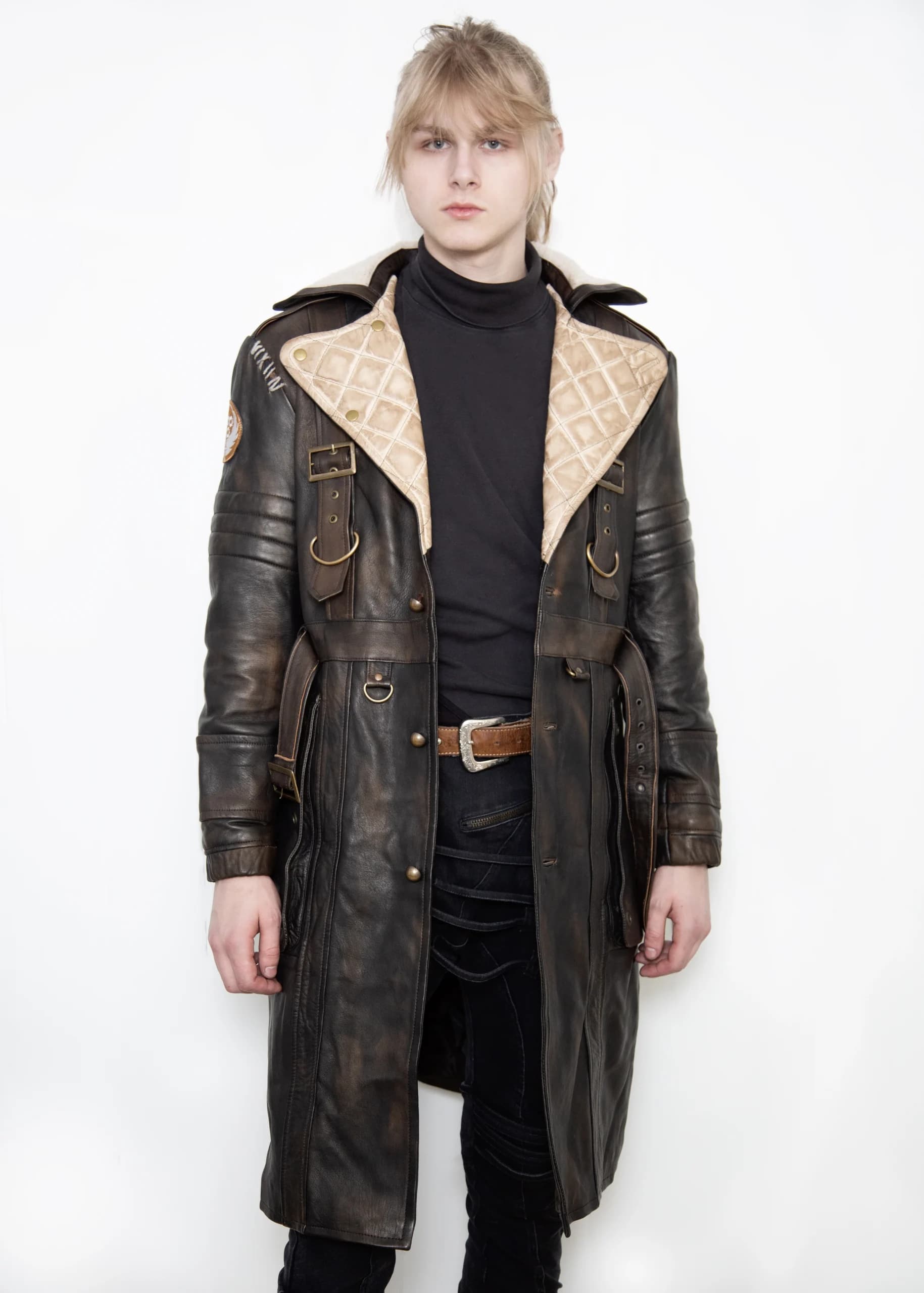 Fallout Elder Maxson Battle Coat Leather Trench