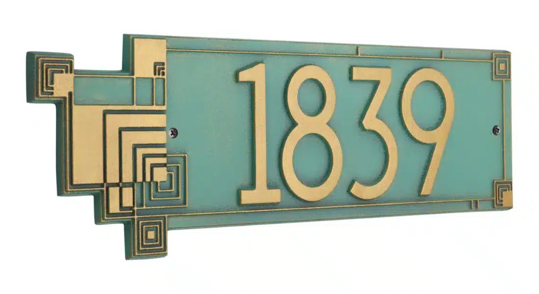 Whitehall Frank Lloyd Wright Cube Abstraction Modern Plaque, Standard 1-line - thumbnail 7