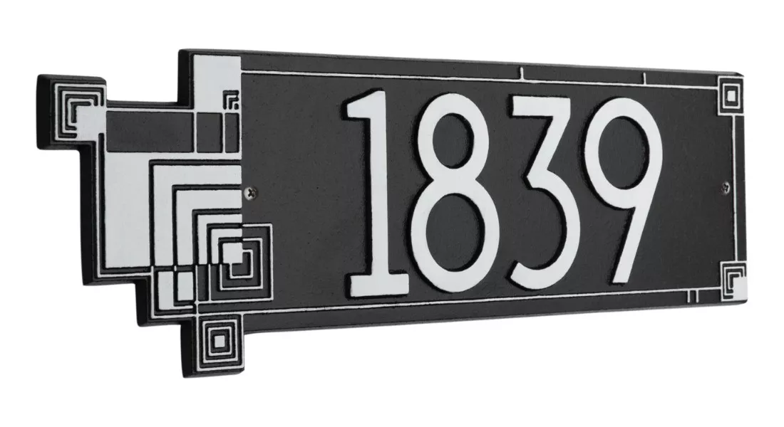 Whitehall Frank Lloyd Wright Cube Abstraction Modern Plaque, Standard 1-line - thumbnail 9