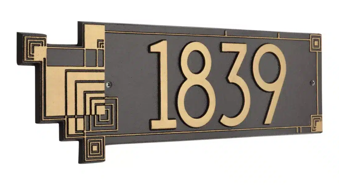 Whitehall Frank Lloyd Wright Cube Abstraction Modern Plaque, Standard 1-line - thumbnail 6