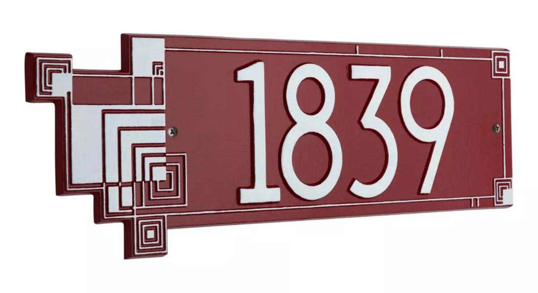 Whitehall Frank Lloyd Wright Cube Abstraction Modern Plaque, Standard 1-line - thumbnail 8