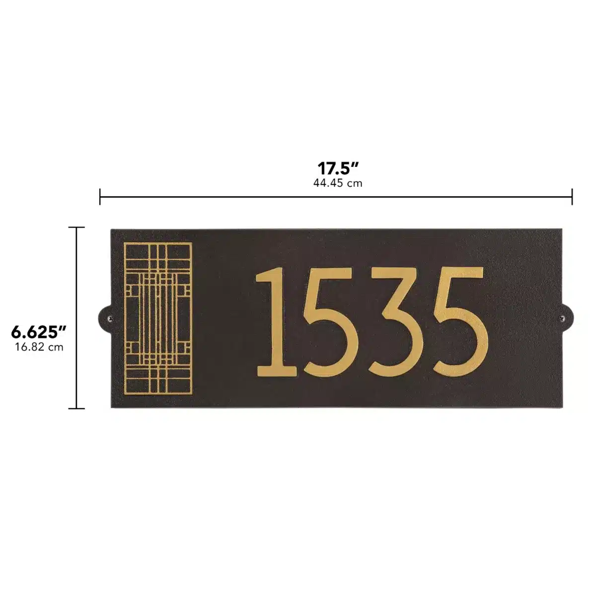 Whitehall Frank Lloyd Wright Oak Park Modern Plaque Standard 1-line - thumbnail 3
