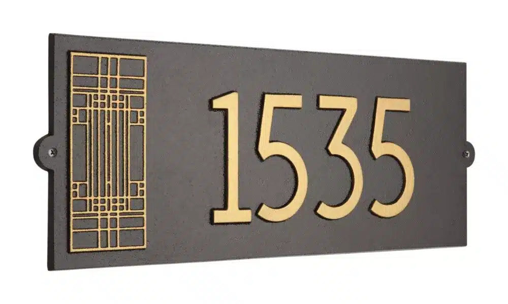 Whitehall Frank Lloyd Wright Oak Park Modern Plaque Standard 1-line