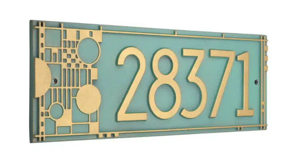 Whitehall Frank Lloyd Wright Coonley Modern Plaque, Standard 1-line - thumbnail 6