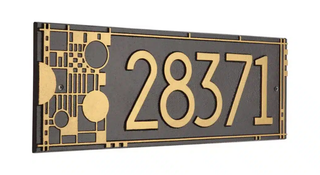Whitehall Frank Lloyd Wright Coonley Modern Plaque, Standard 1-line - thumbnail 5