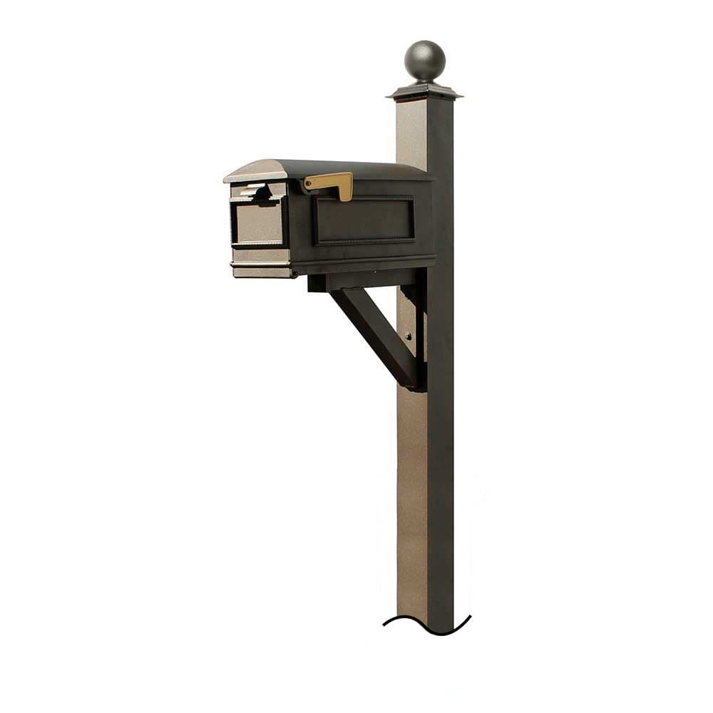 Westhaven System with Lewiston Mailbox (NO BASE) Large Ball Finial - thumbnail 5