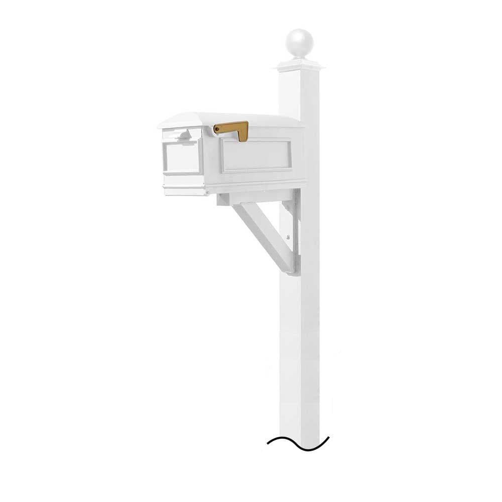 Westhaven System with Lewiston Mailbox (NO BASE) Large Ball Finial - thumbnail 4