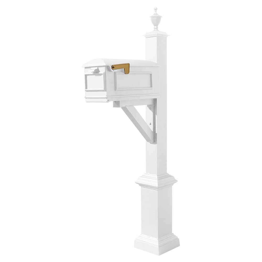 Westhaven System with Lewiston Mailbox, Square Base & Urn Finial - thumbnail 4