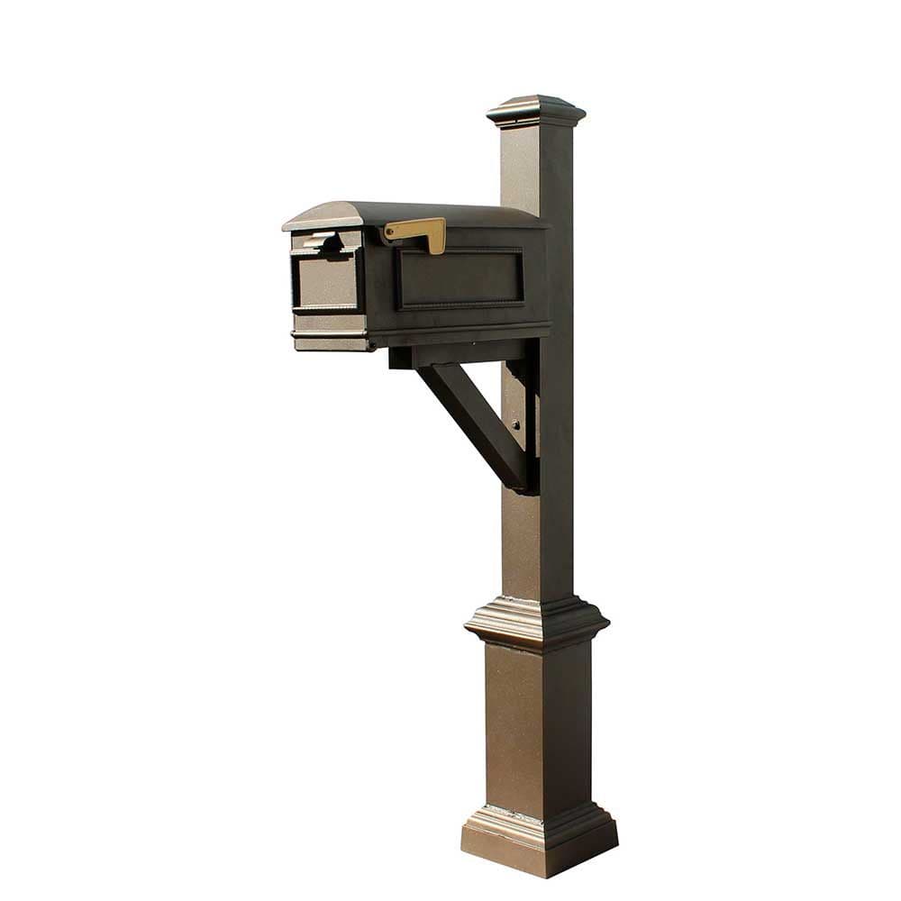 Westhaven System with Lewiston Mailbox, Square Base & Pyramid Finial - thumbnail 5