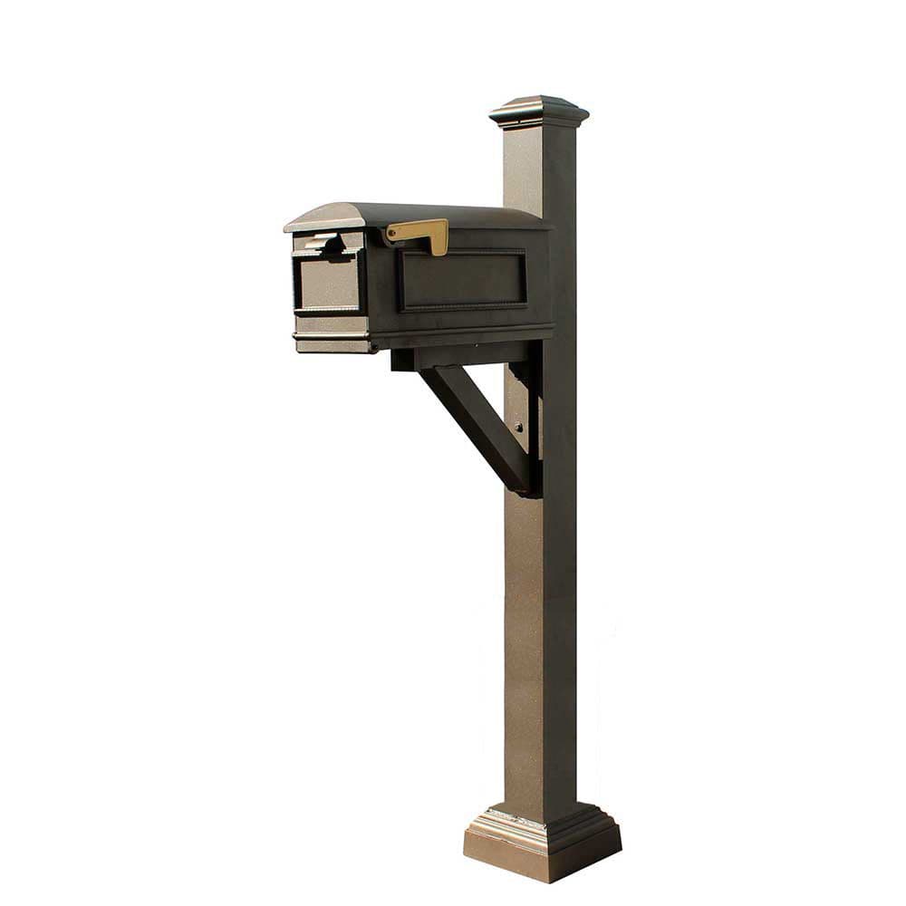 Westhaven System with Lewiston Mailbox, Square Collar & Pyramid Finial - thumbnail 5