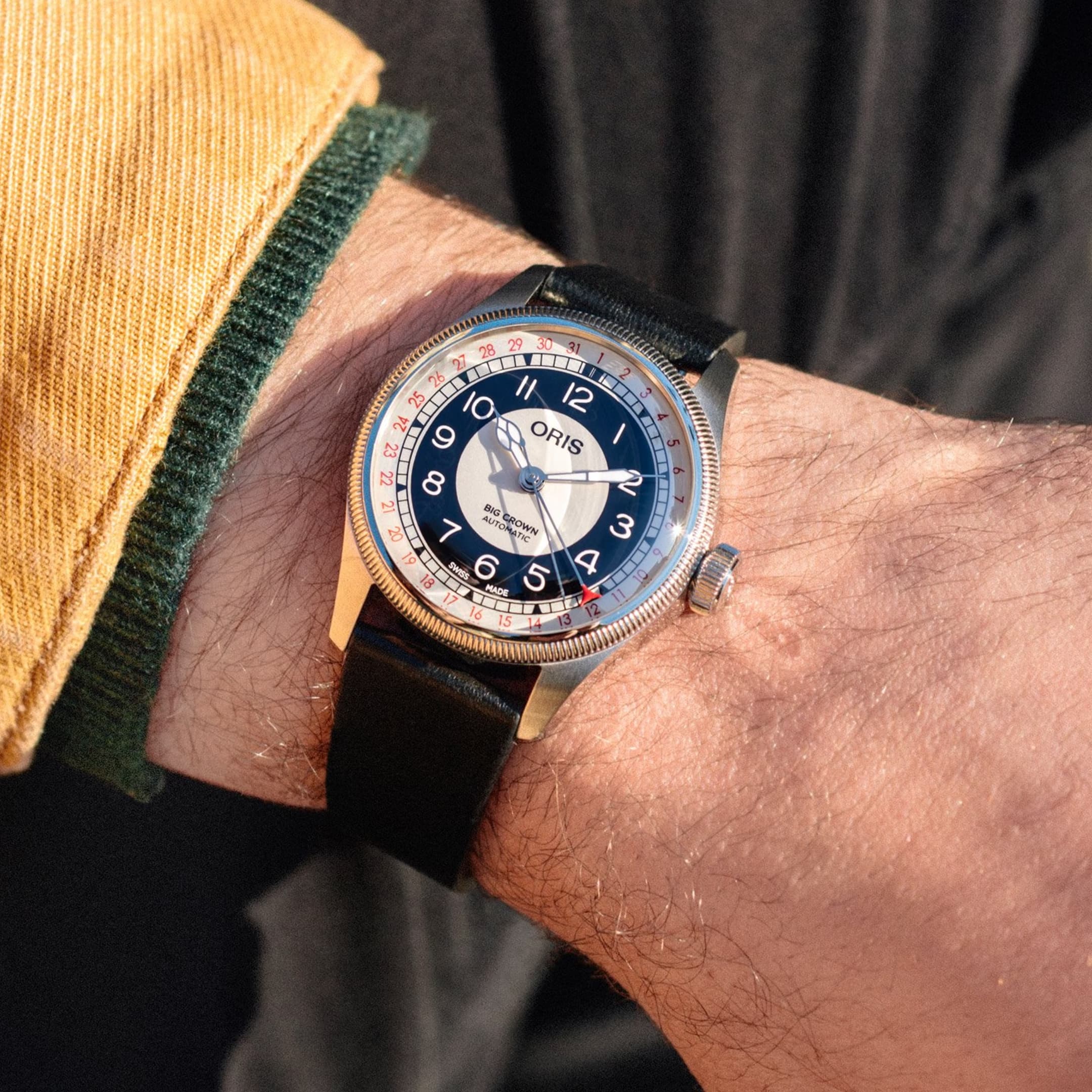 Big Crown Pointer Bullseye Dial in Stainless Steel