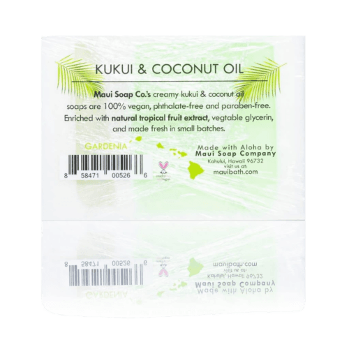 Gardenia Bar Soap w/ Kukui & Coconut Oil - thumbnail 3
