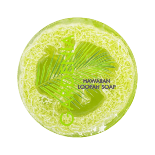 Gardenia Loofah Soap w/ Sea Salt & Kukui Oil