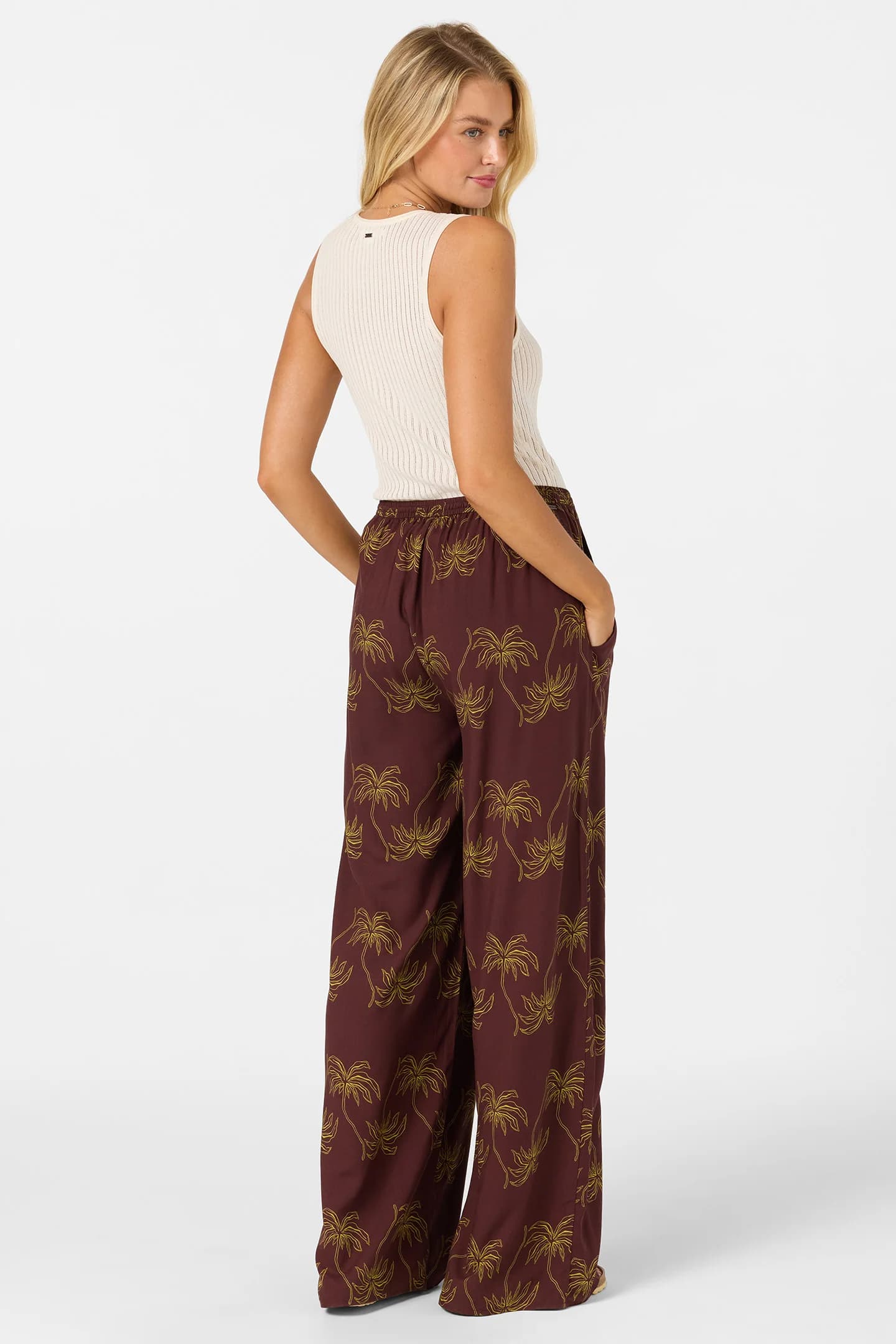 Rosalie Palm Stripe Pants - thumbnail 2