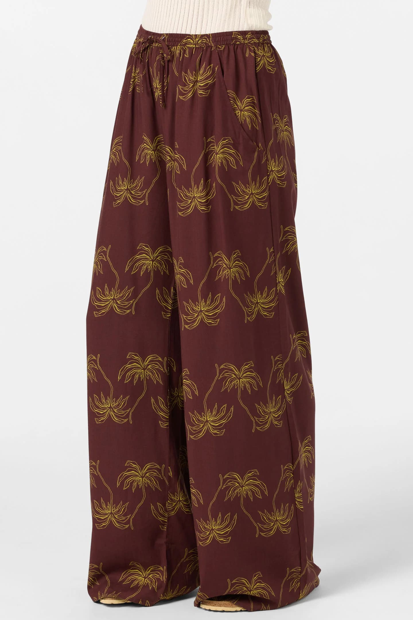 Rosalie Palm Stripe Pants - thumbnail 3