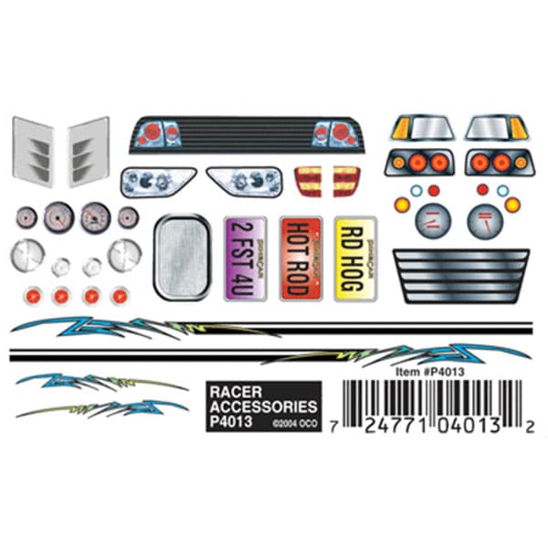 Racer Accessories PineCar® Dry Transfer Decals