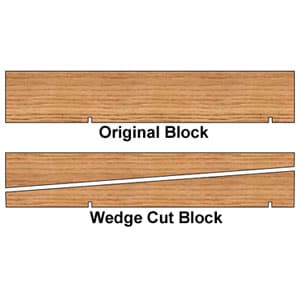 Pinewood Derby Block Option 9003 – Wedge Cut Block