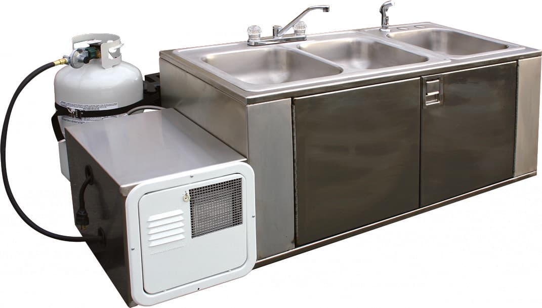 3 Bowl Cleanup Sink (Trailer Mounted) - thumbnail 3