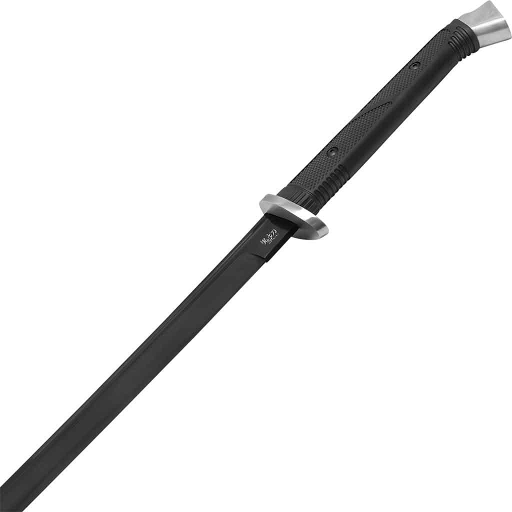 Black Tactical-Style Katana Sword - thumbnail 2