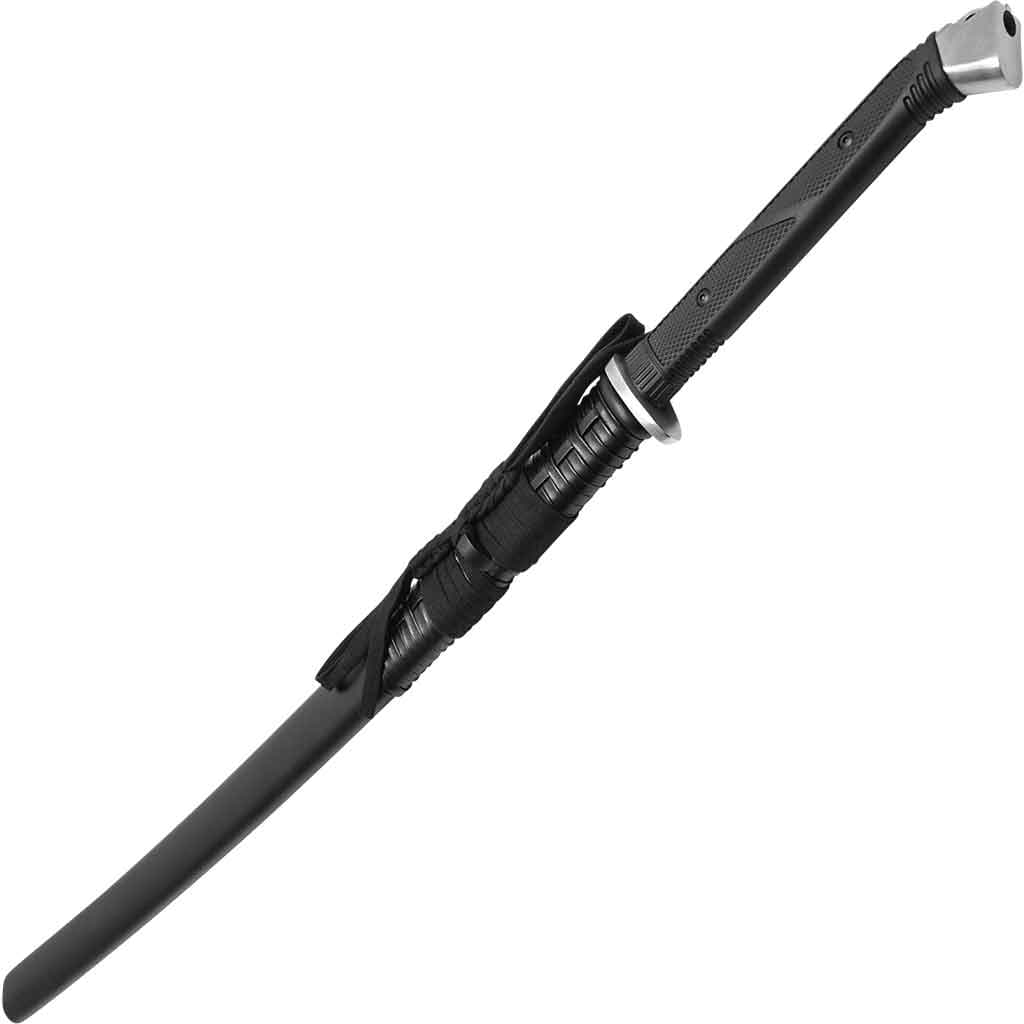 Black Tactical-Style Katana Sword - thumbnail 4