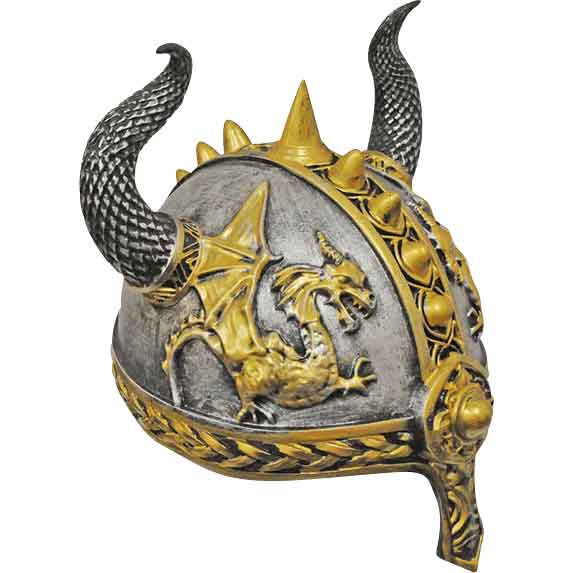 Golden Dragon Costume Helmet - thumbnail 2