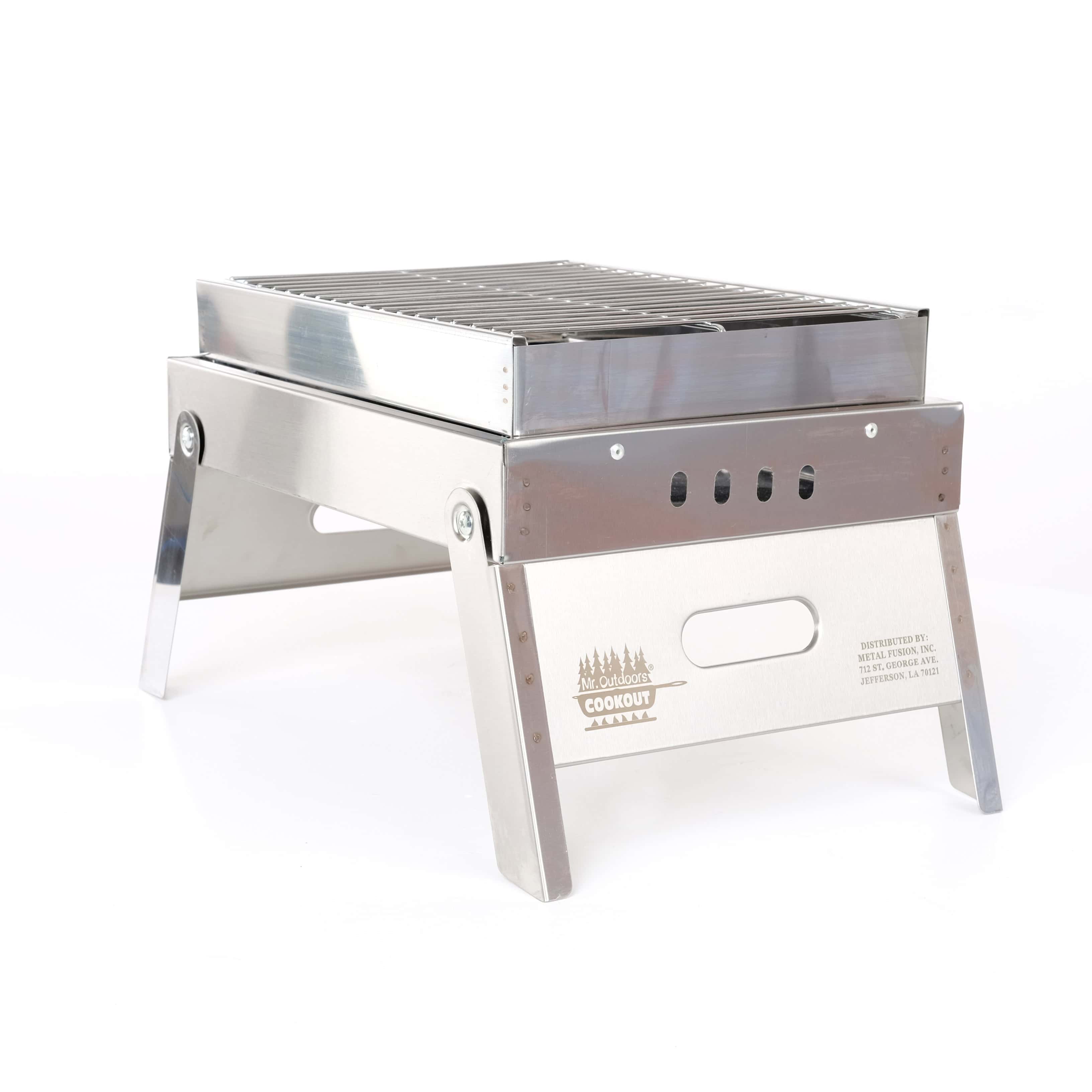 Stainless Steel Portable Charcoal Grill - thumbnail 10