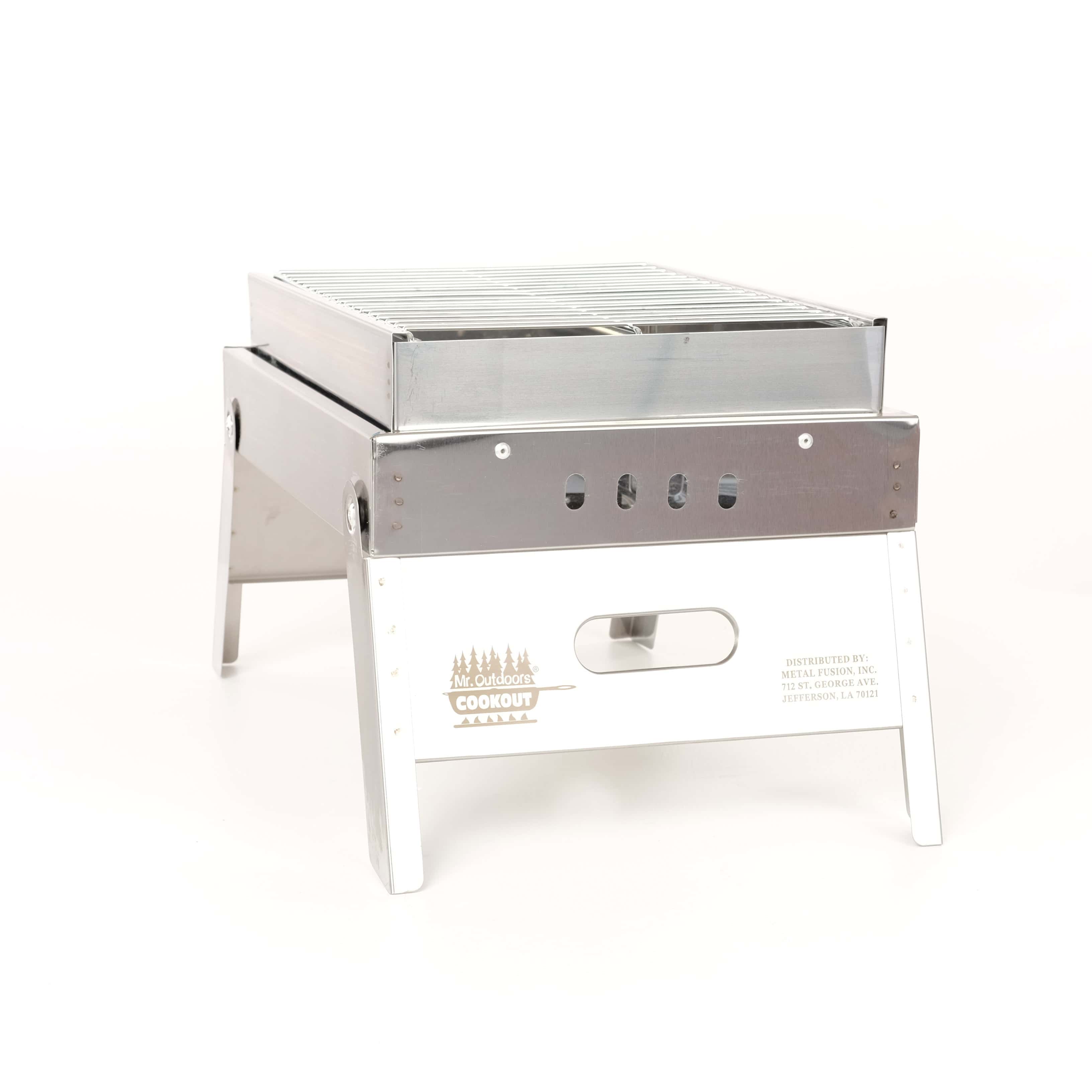 Stainless Steel Portable Charcoal Grill - thumbnail 9