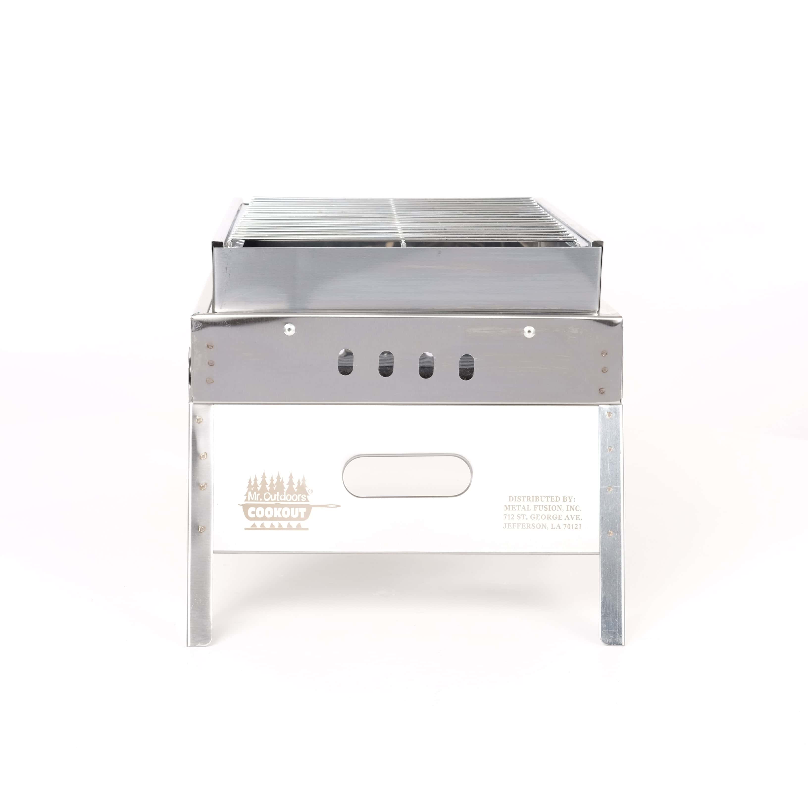 Stainless Steel Portable Charcoal Grill - thumbnail 8