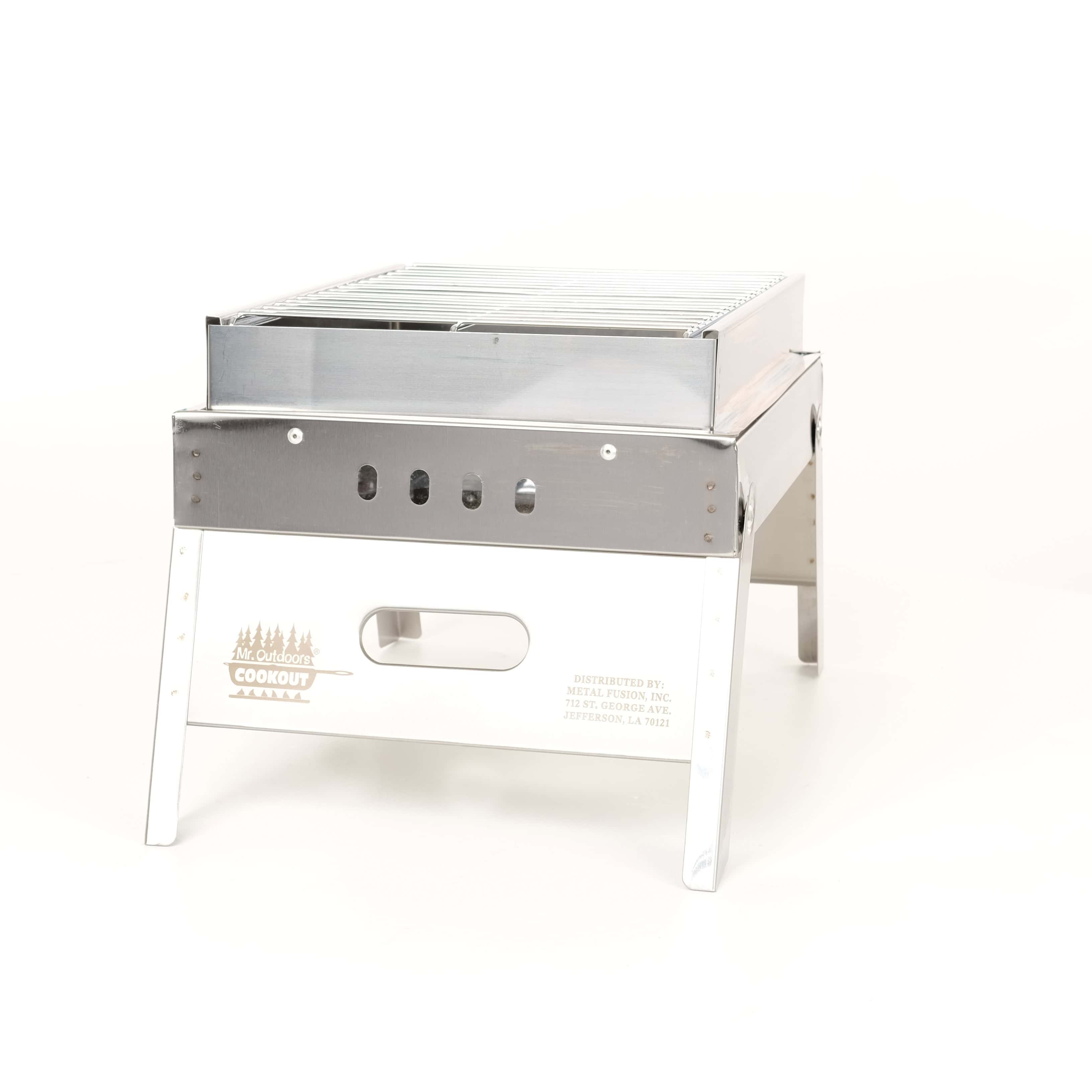 Stainless Steel Portable Charcoal Grill - thumbnail 7