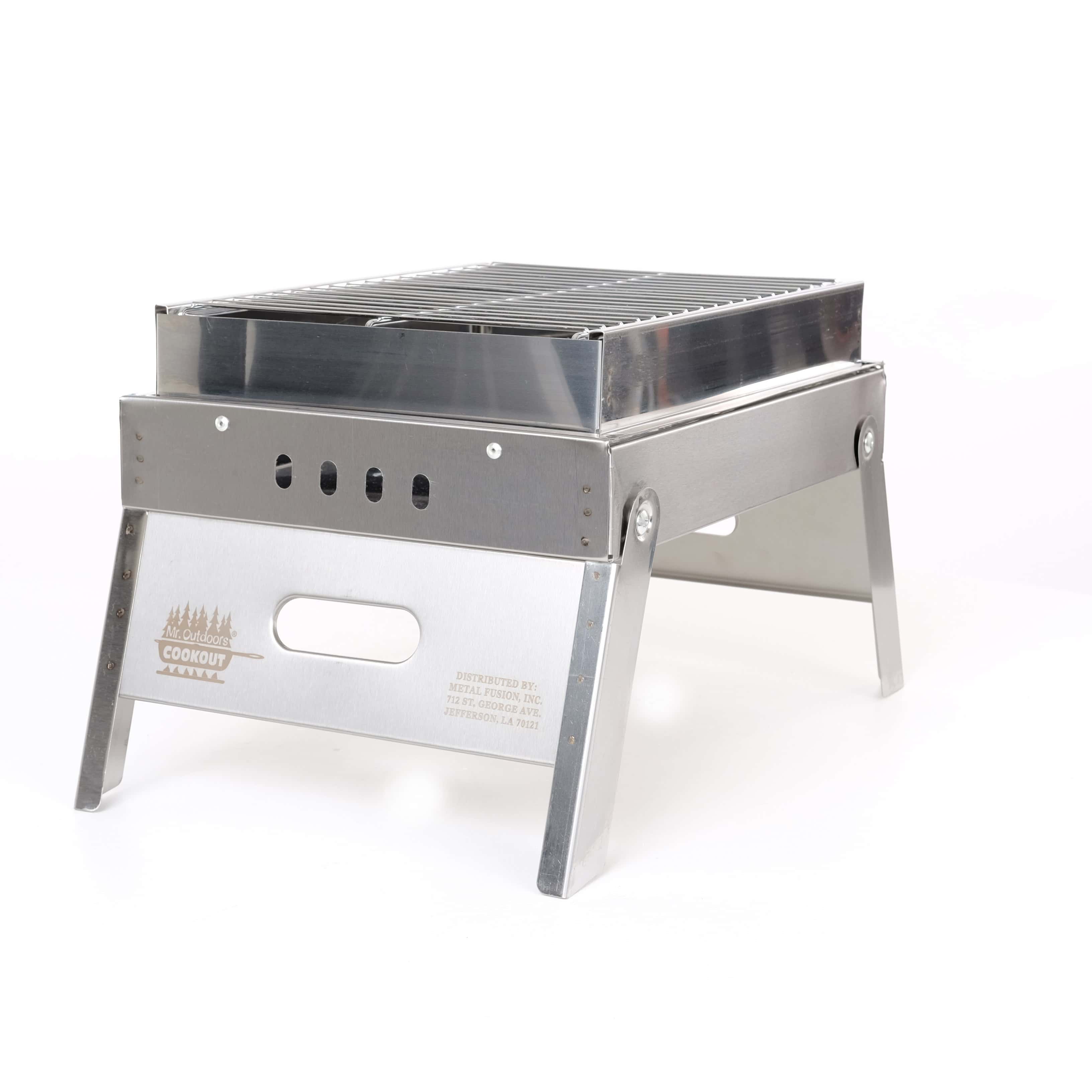 Stainless Steel Portable Charcoal Grill - thumbnail 6