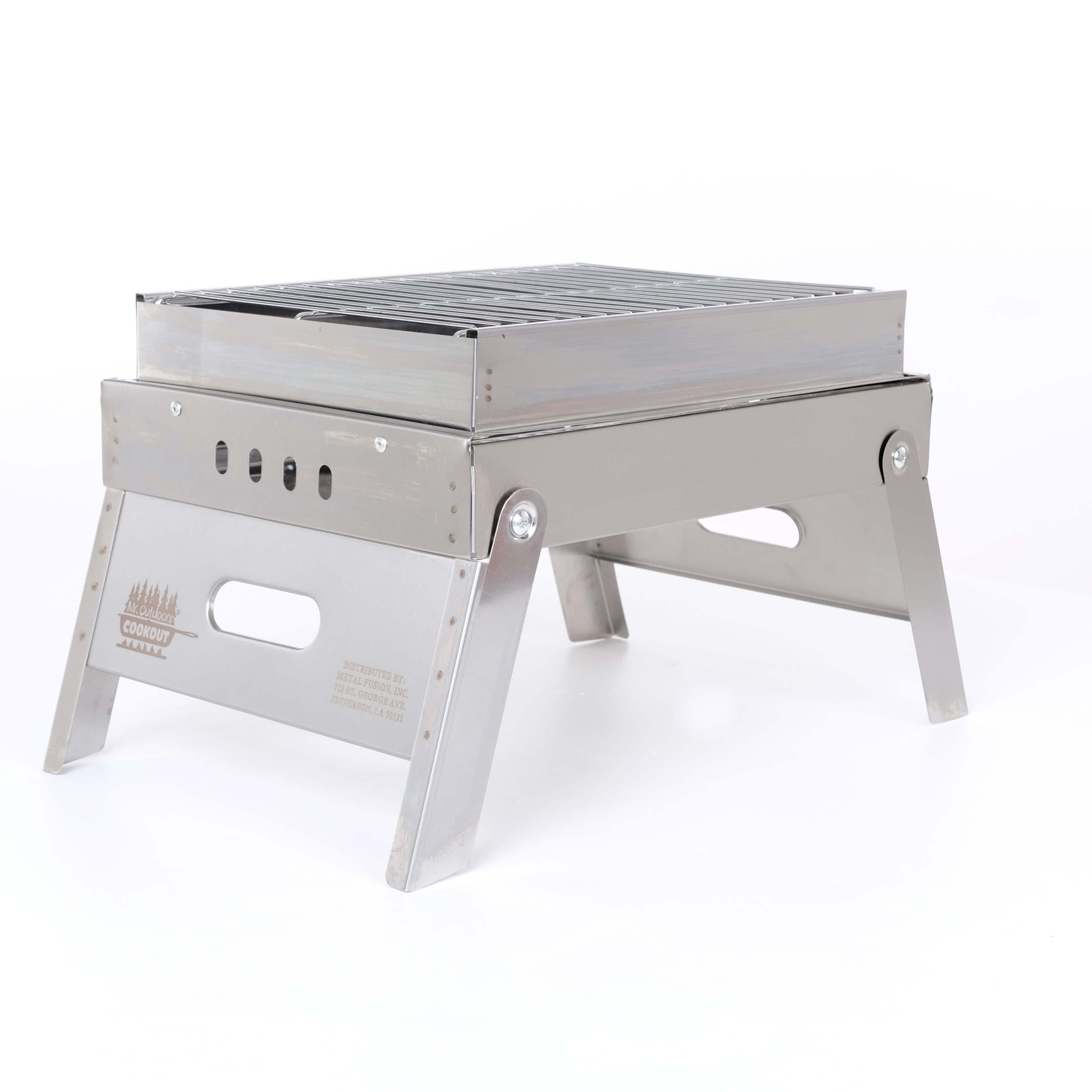 Stainless Steel Portable Charcoal Grill - thumbnail 5