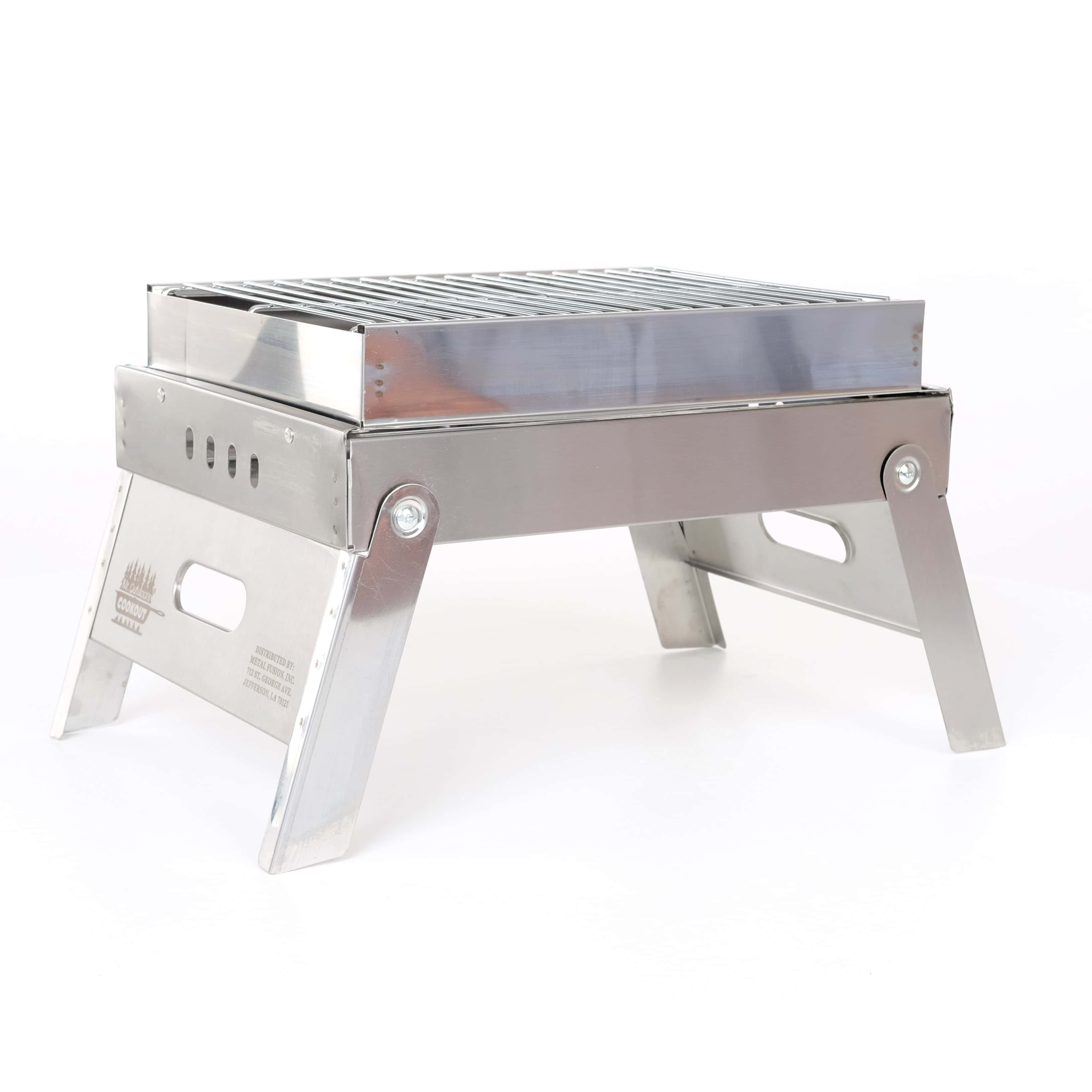 Stainless Steel Portable Charcoal Grill - thumbnail 4
