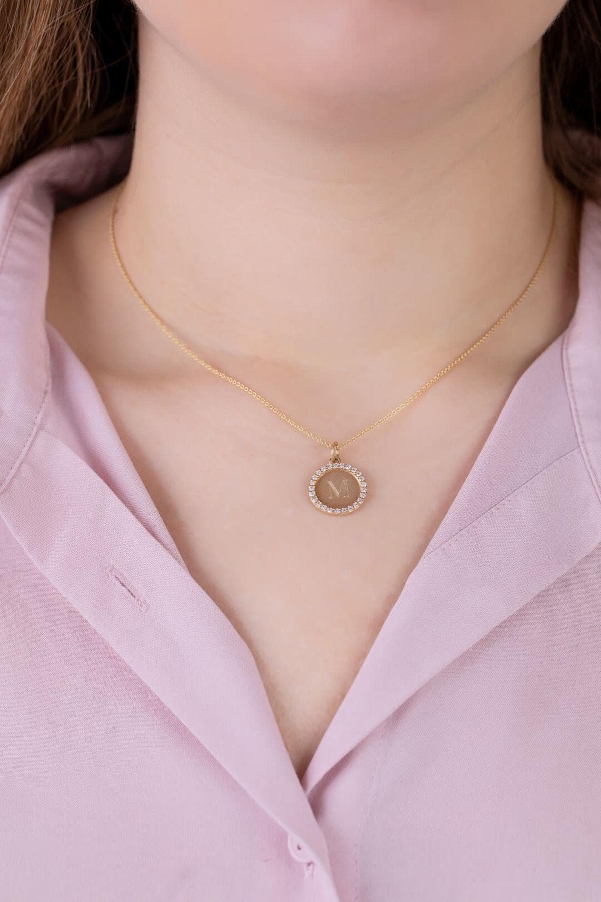 Pave Disc Charm - thumbnail 2