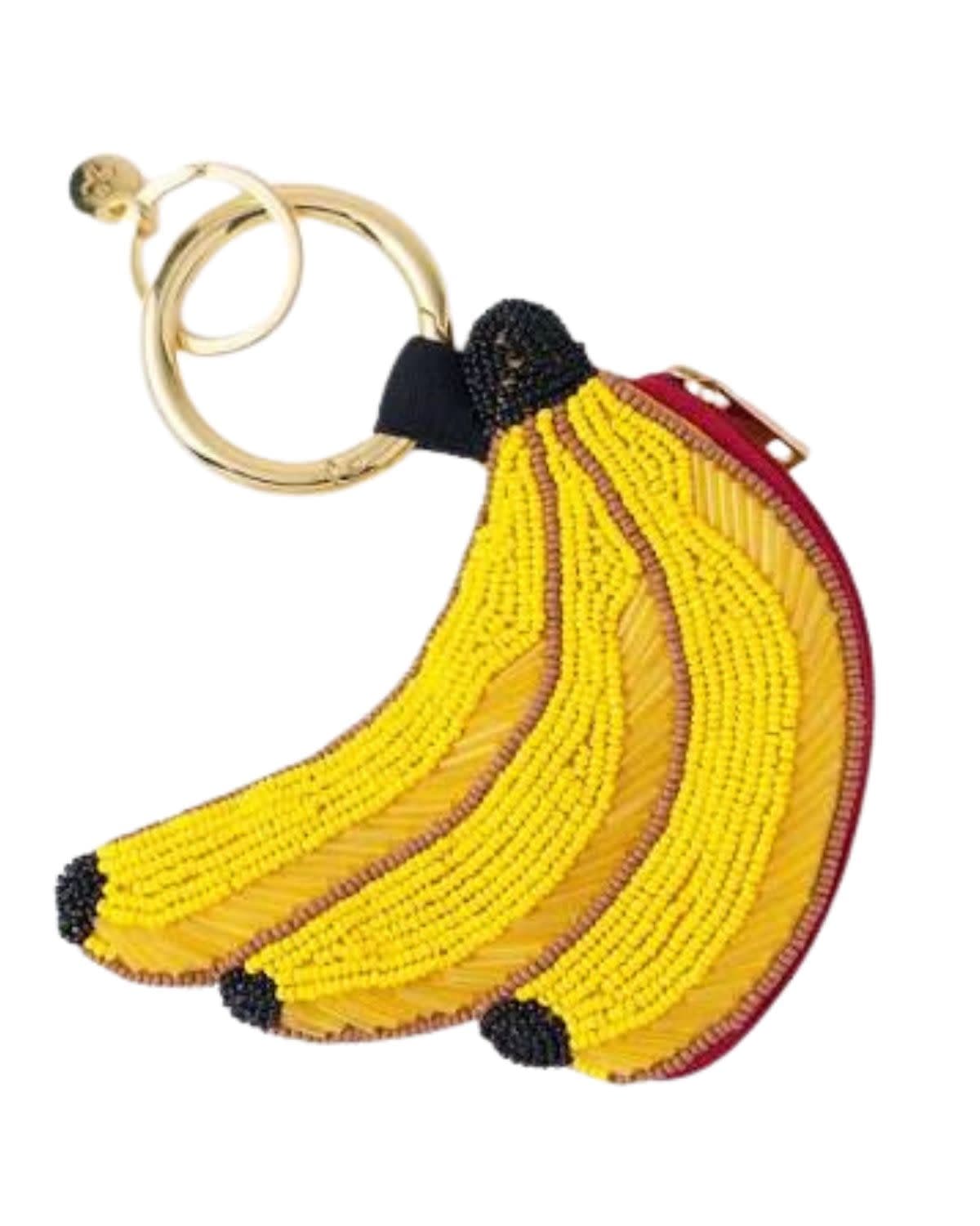 Banana Beaded Coin Purse
