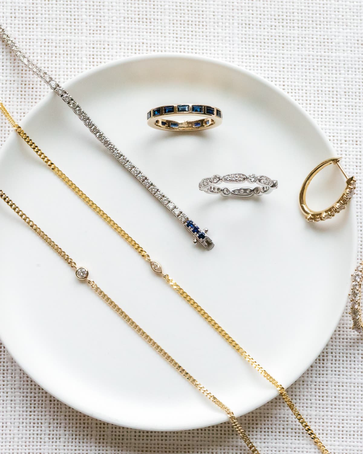 Marquise  Bezel Curb Chain Bracelet - thumbnail 2