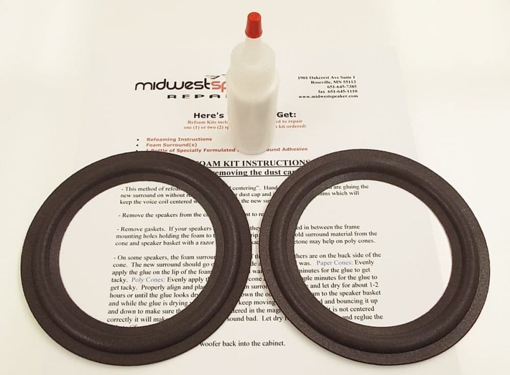KLH 5.25″ Refoam Kit (F5-2)