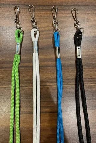 Spare nylon braided whistle lanyards