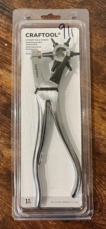 Rotary Leather Punch, Professional style heavy duty model