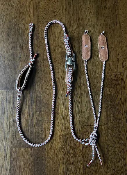 Arab Style Jesses, Swivel and Leash set.