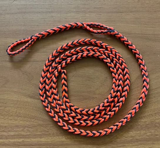 Double loop braided dacron leash two sizes 48 inch or 42 inch long