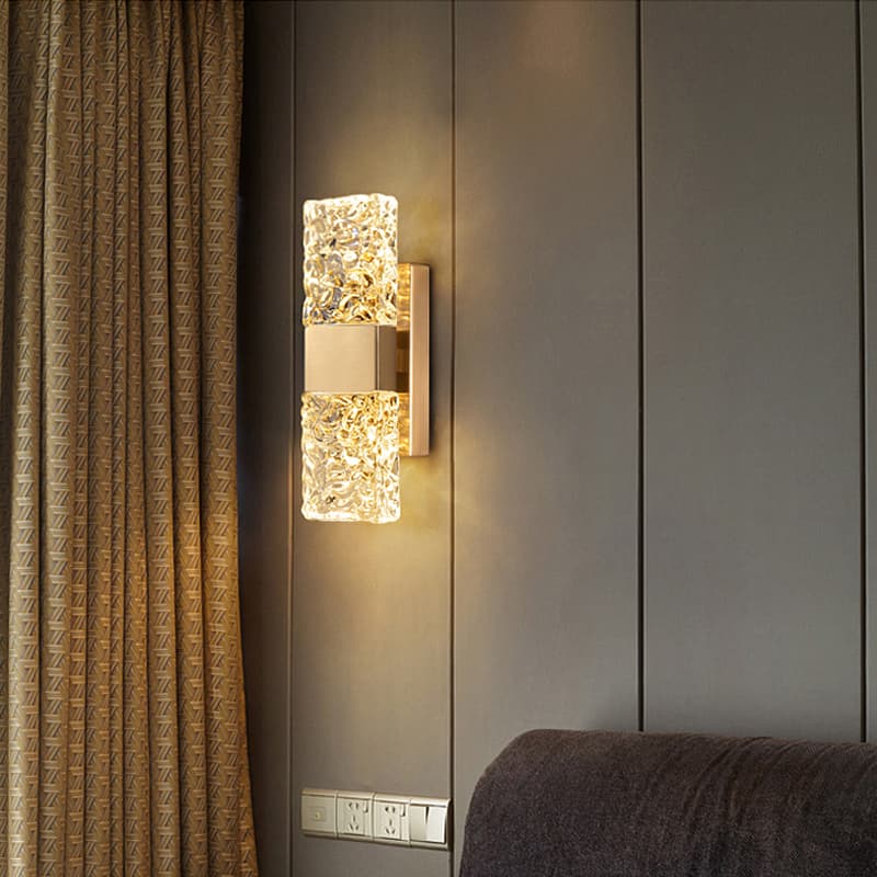 “Warp” Accent Crystal Wall Sconce