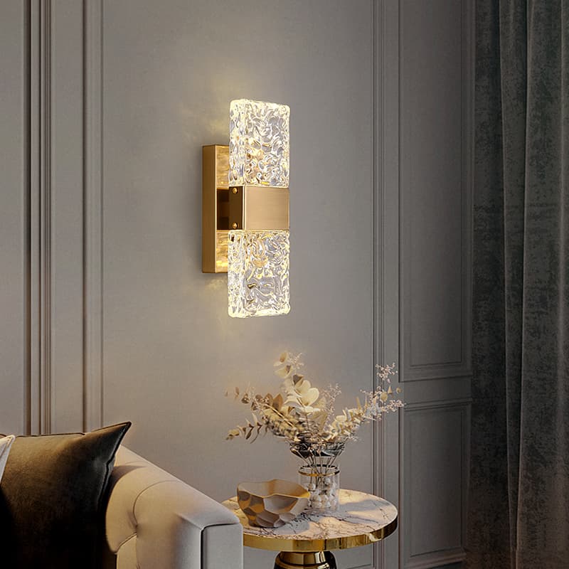 “Warp” Accent Crystal Wall Sconce - thumbnail 4