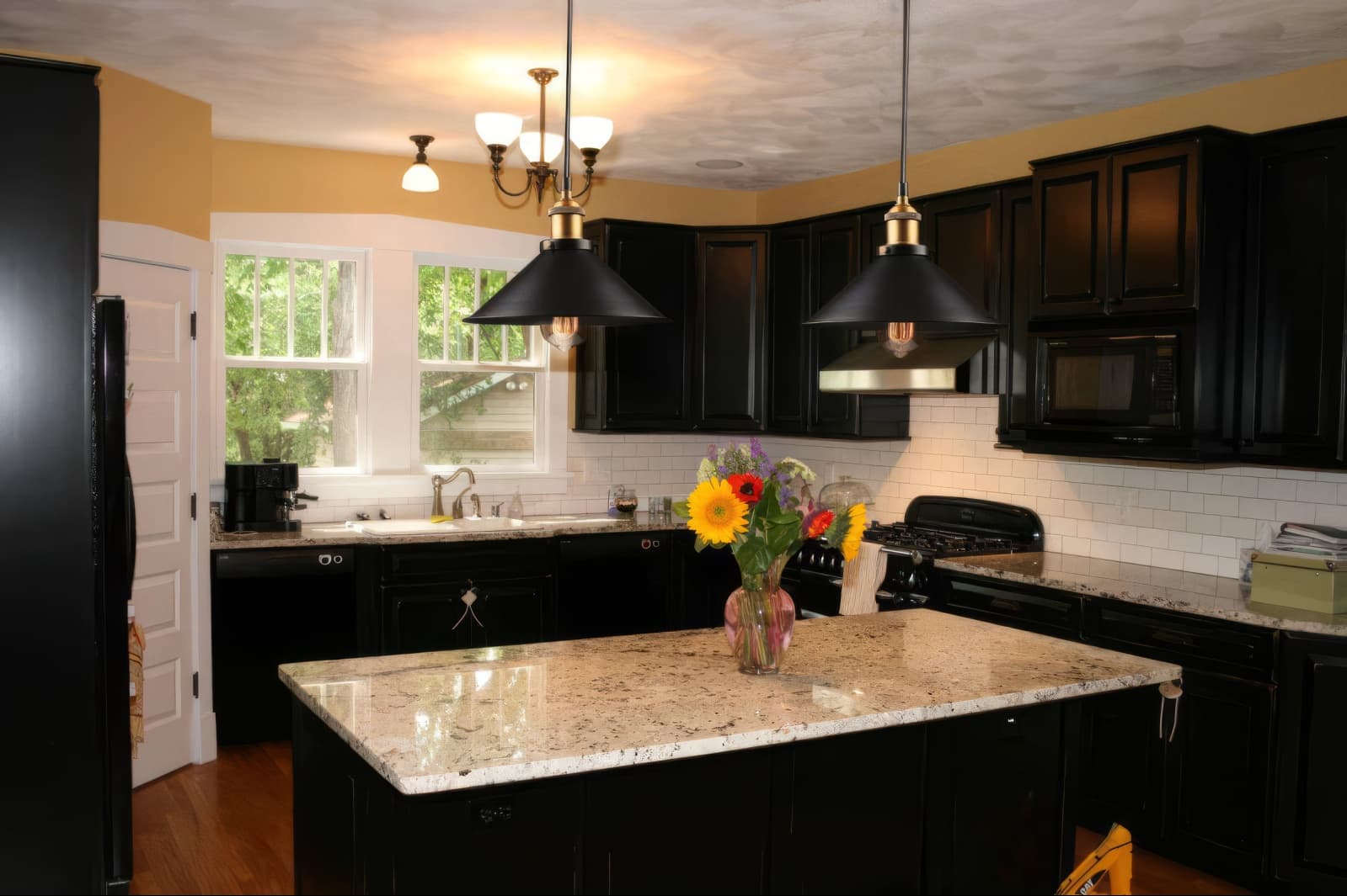 “Rustic” Black Industrial Pendant Light - thumbnail 5