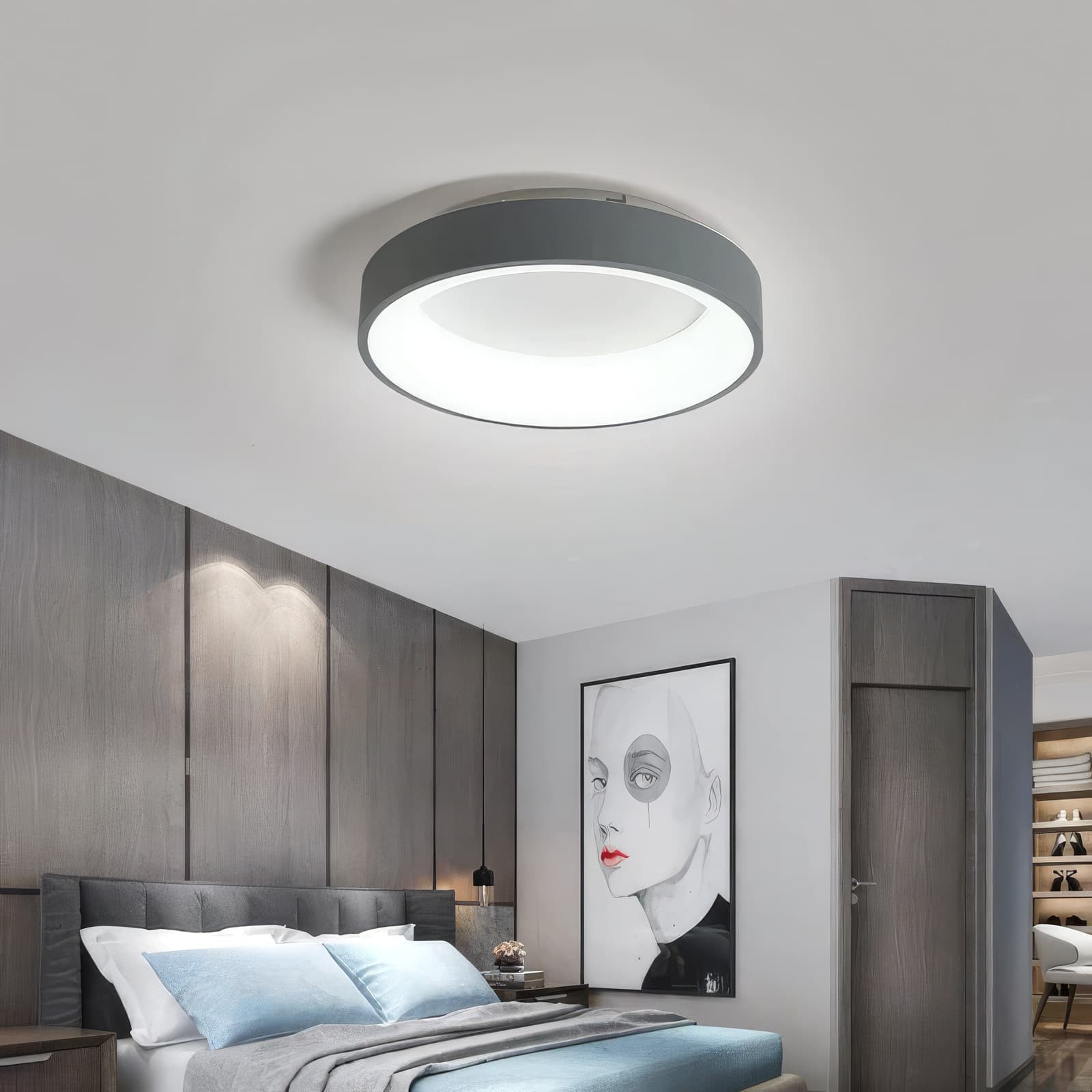 “Halo” Modern Round Ceiling Light